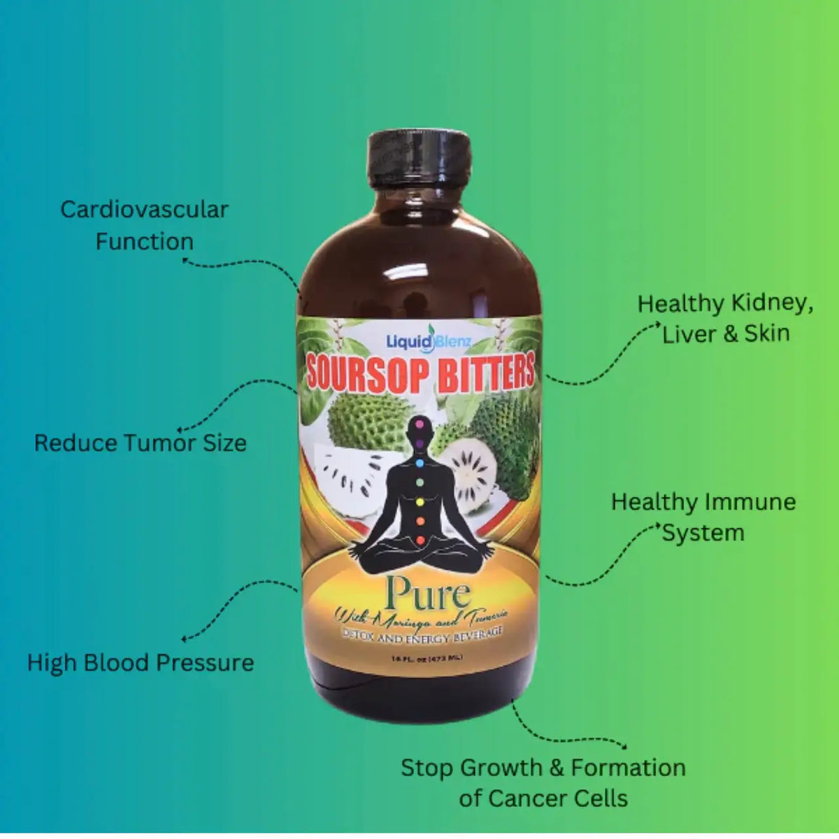 Liquid Blenz Soursop Bitters 16oz