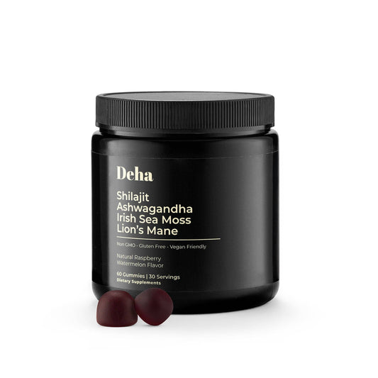 Deha Shilajit Ashwagandha Sea Moss and Lions Mane Gummies