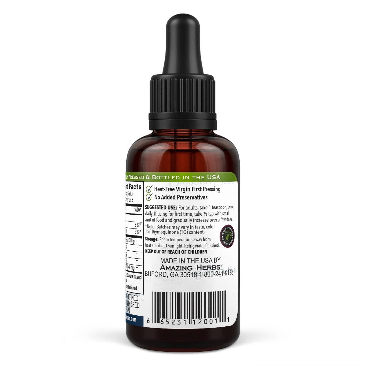 Premium Black Seed Oil 2oz Bottle
