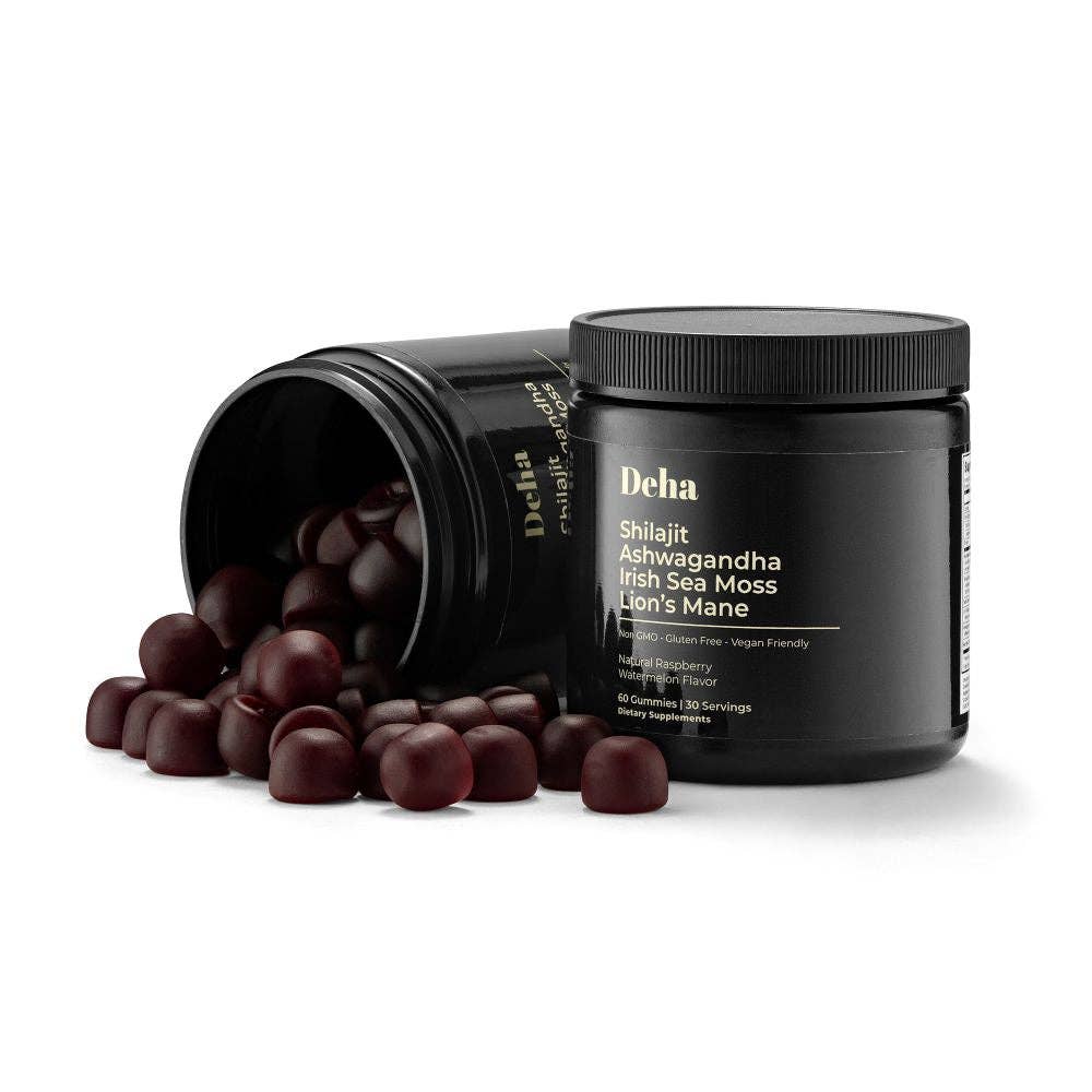 Deha Shilajit Ashwagandha Sea Moss and Lions Mane Gummies