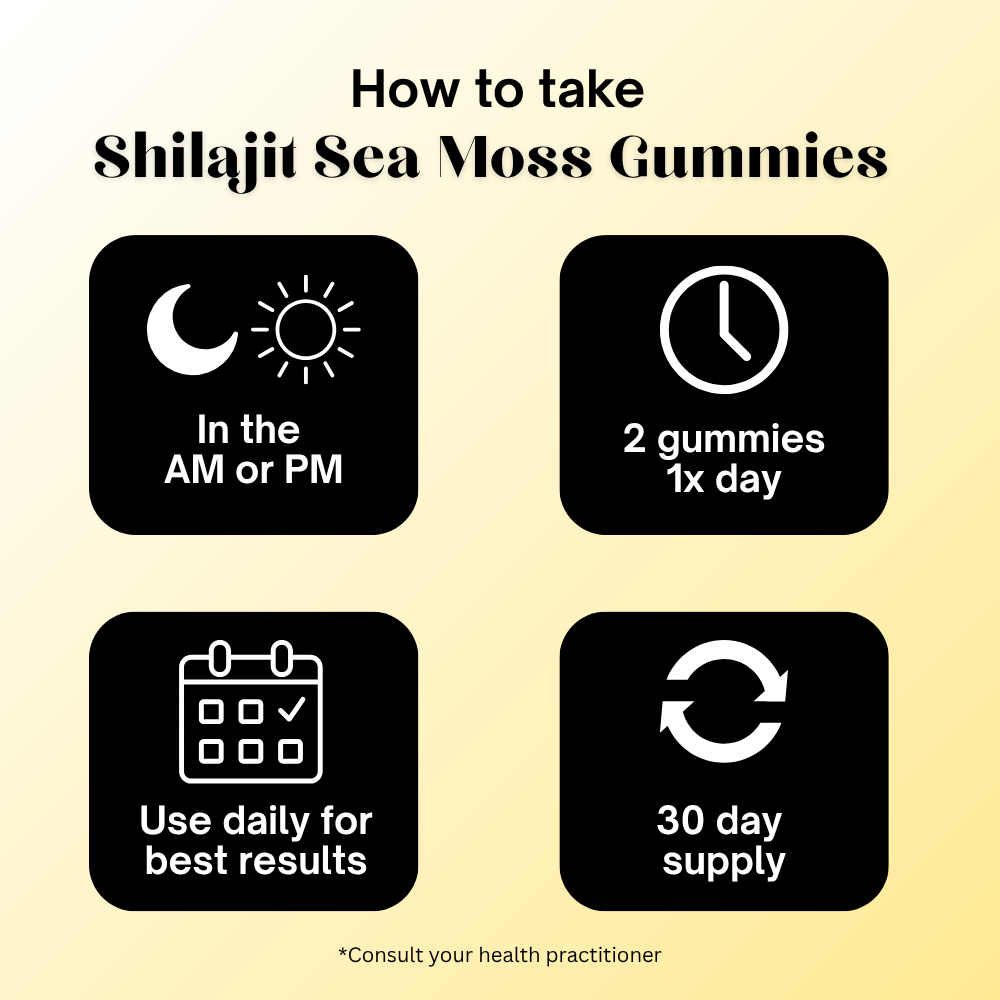 Deha Shilajit Ashwagandha Sea Moss and Lions Mane Gummies