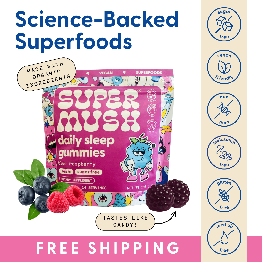 Supermush Daily Sleep Gummies 28 Counts