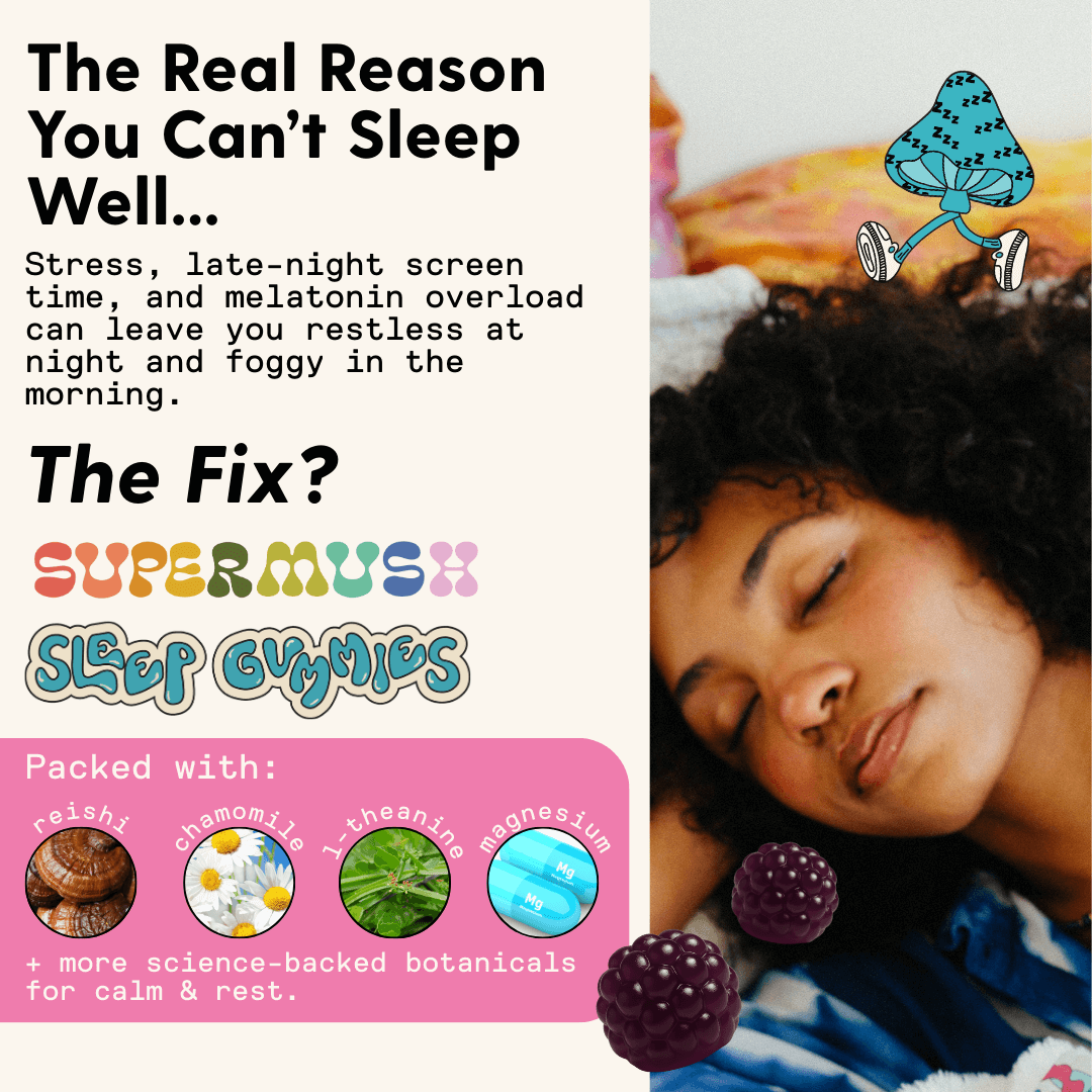 Supermush Daily Sleep Gummies 28 Counts