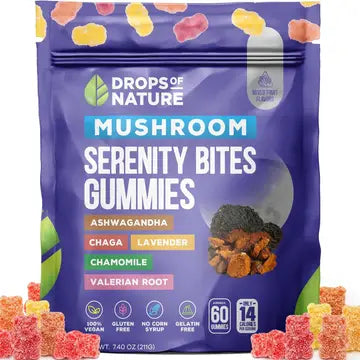 Drops of Nature- Mushroom Serenity Bites Gummies